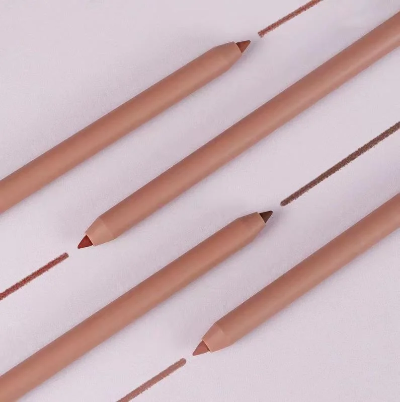 Popular Retractable Lip Liner Nude Tube Vegan Brown Cream Lip Liner