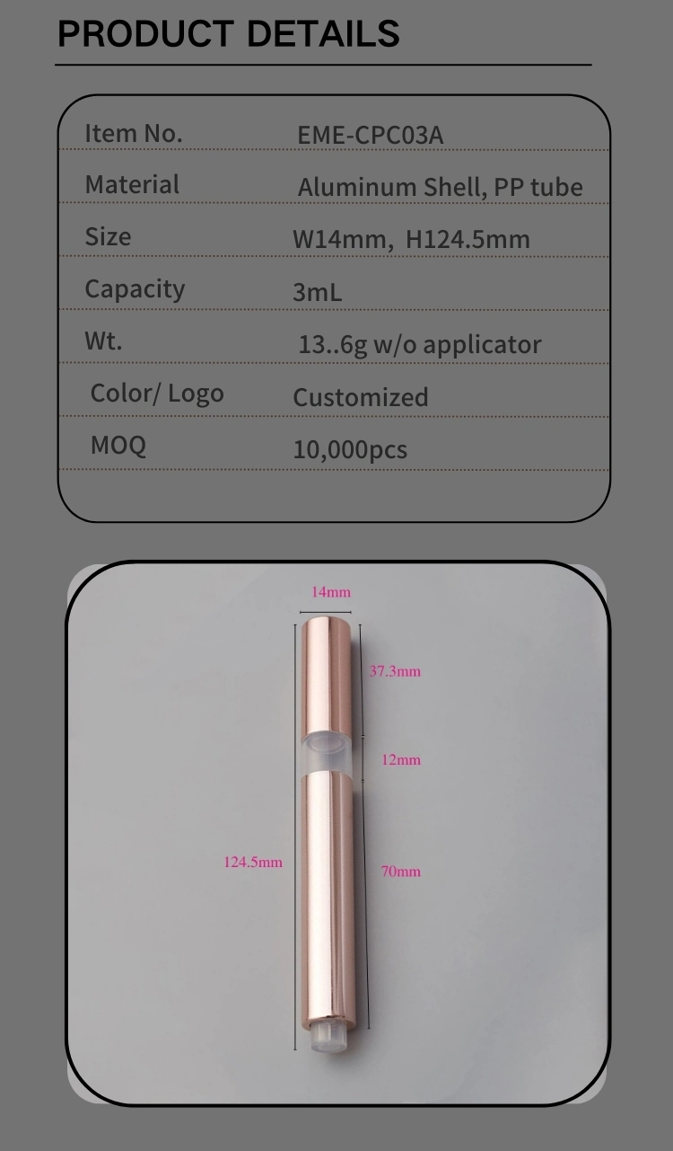 3ml Aluminum Multi-Functional Click Pen with Window