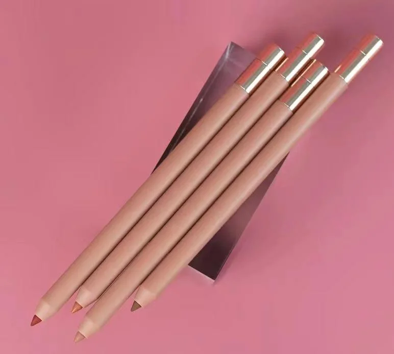 Popular Retractable Lip Liner Nude Tube Vegan Brown Cream Lip Liner